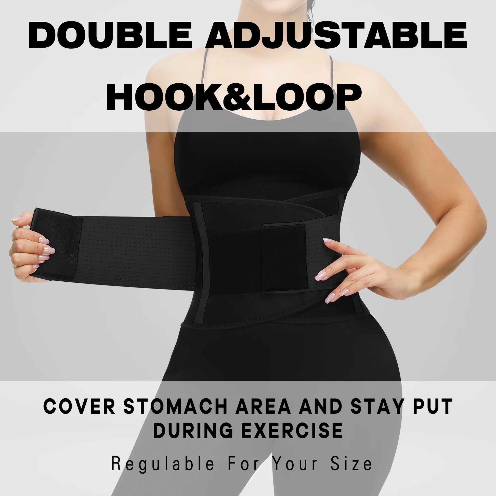 Waist Trainer Belt for Women Men Sweat Waist Trimmer and Sauna Belt for Working Out